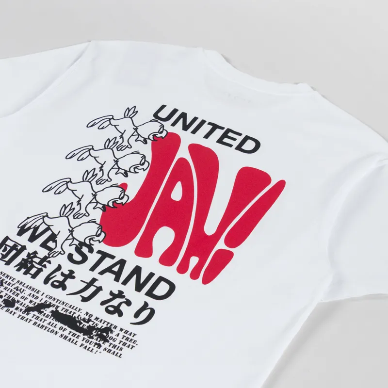 Edwin United We Stand T Shirt White-2