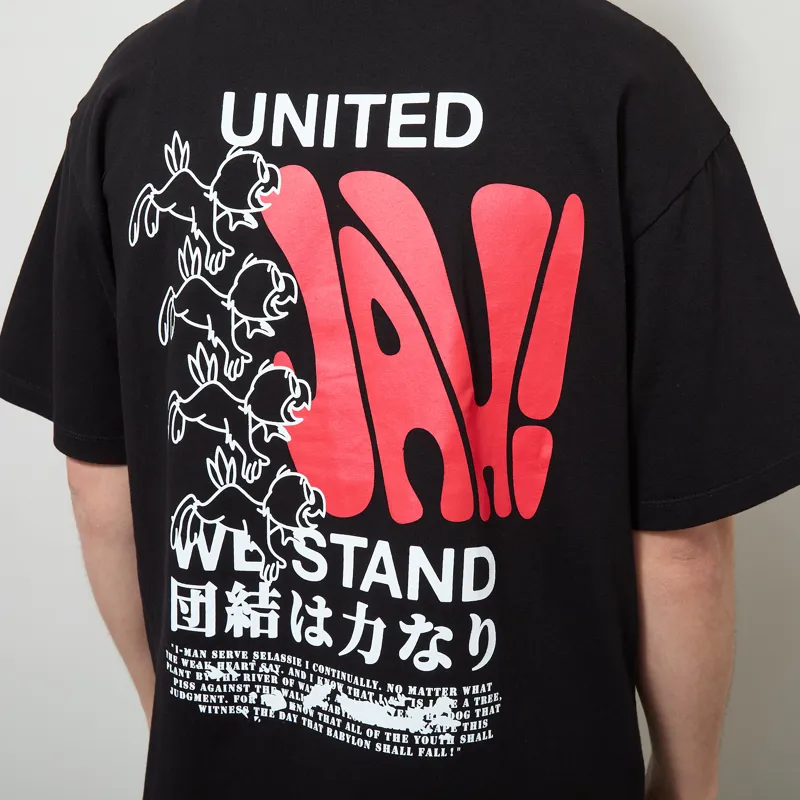 Edwin United We Stand T Shirt Black-4