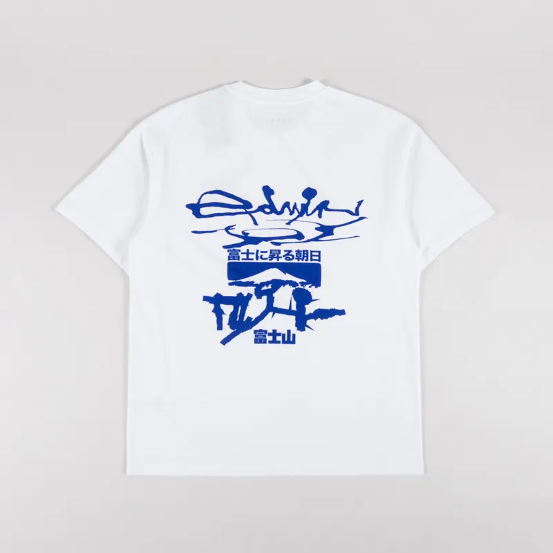 Edwin Mount Fuji Dusk T Shirt White
