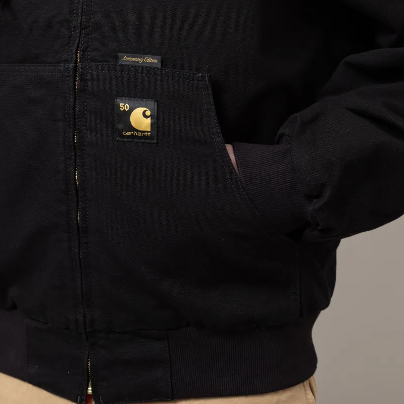 Carhartt WIP OG Active Jacket 50th Anniversary Edition Canvas Black USA Red-10