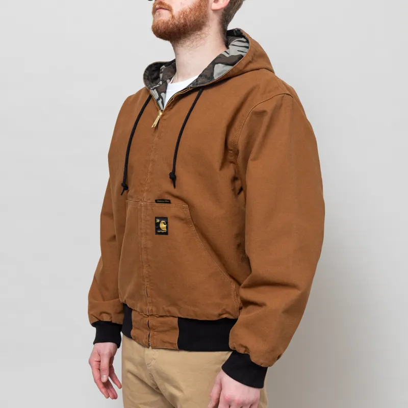 Carhartt WIP OG Active Jacket 50th Anniversary Edition Canvas Brown Camo-3