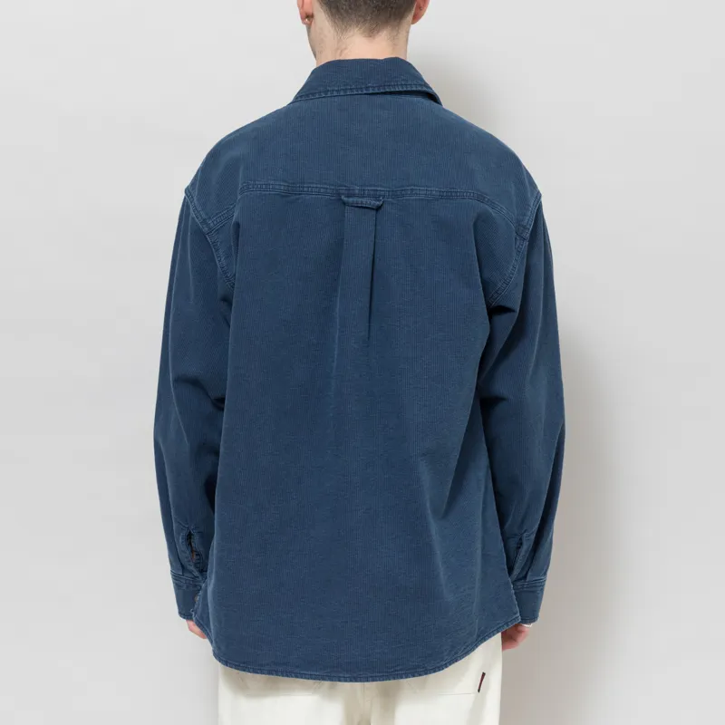 Carhartt WIP Parrish Shirt Jac Blue Stone Washed-2