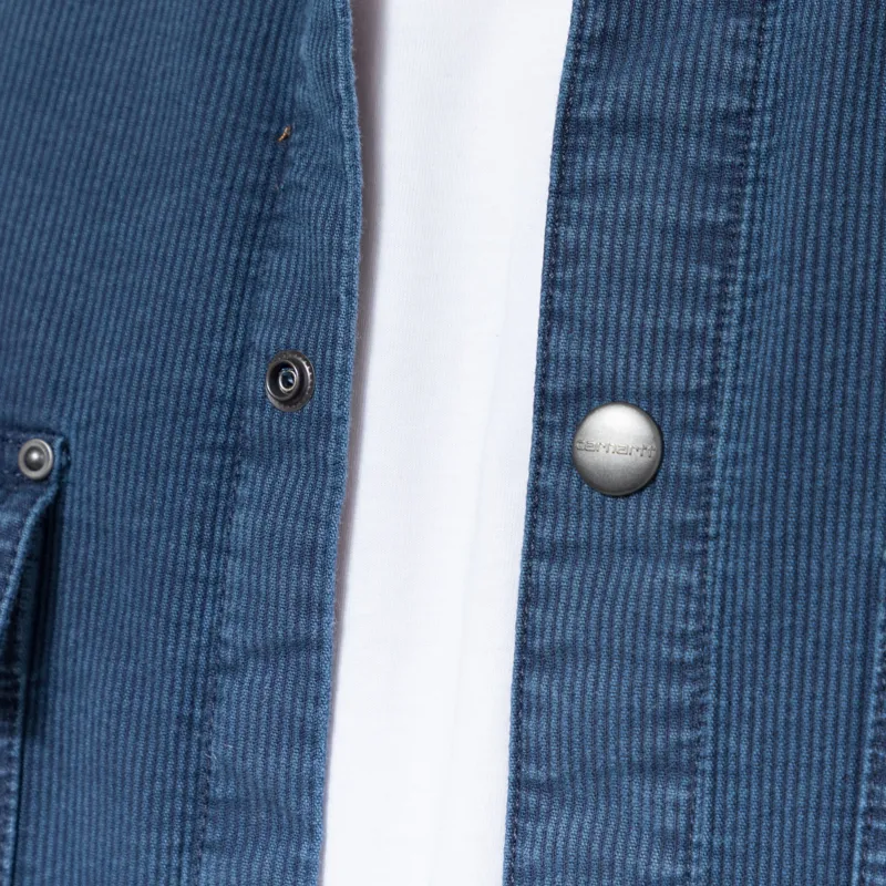 Carhartt WIP Parrish Shirt Jac Blue Stone Washed-4