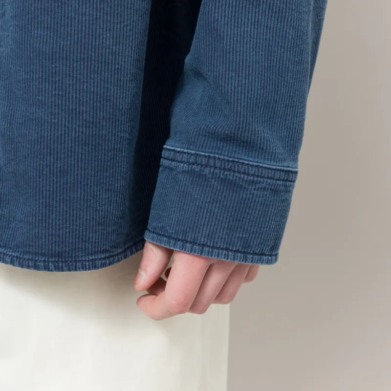 Carhartt WIP Parrish Shirt Jac Blue Stone Washed-8