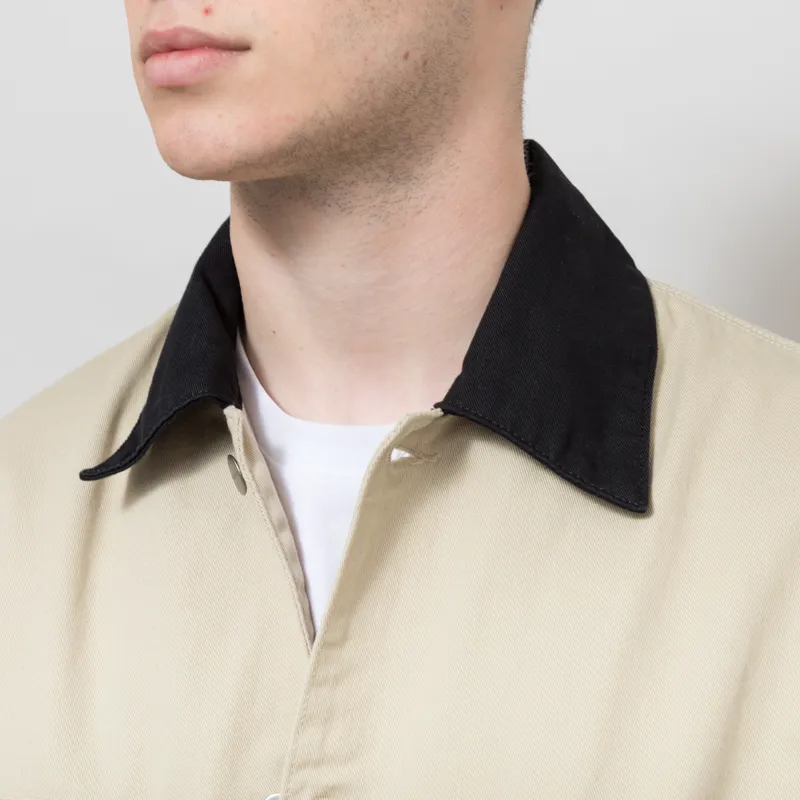 Carhartt WIP OG Chore Coat Barchan Black Rinsed-3