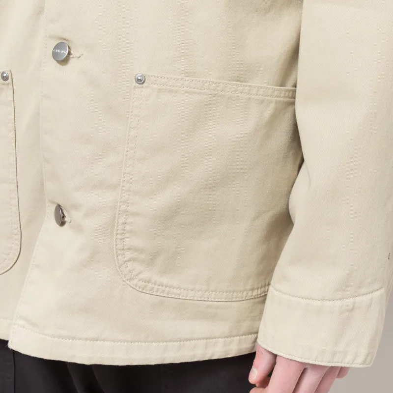 Carhartt WIP OG Chore Coat Barchan Black Rinsed-6