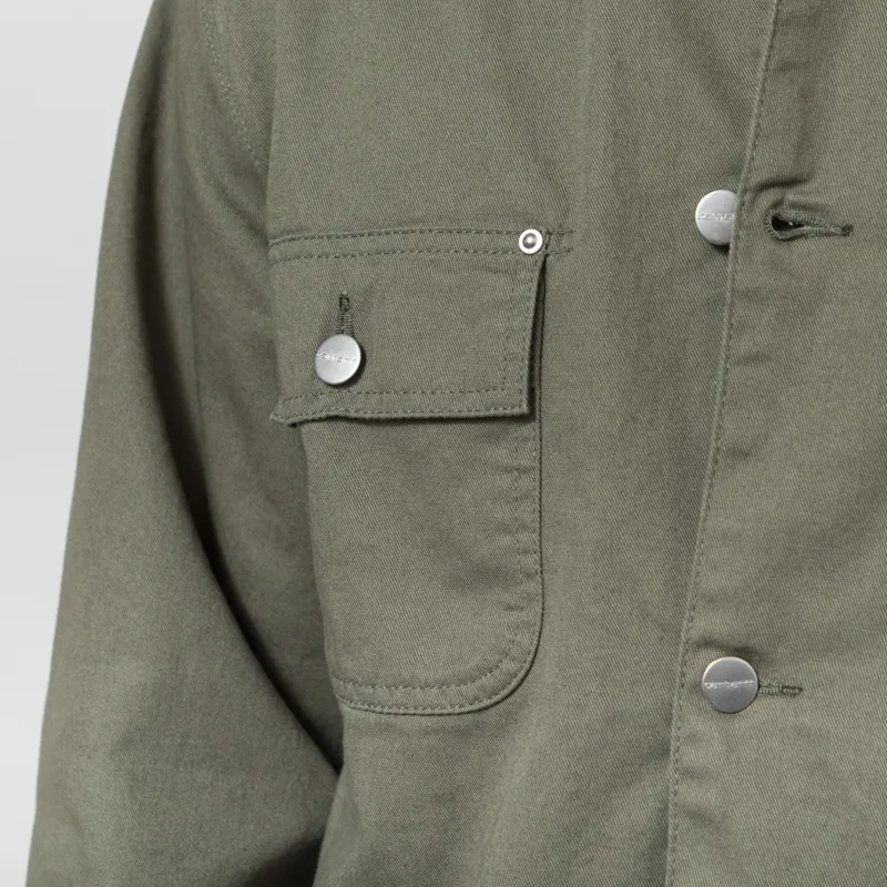 Carhartt WIP OG Chore Coat Leaf Black Rinsed-6