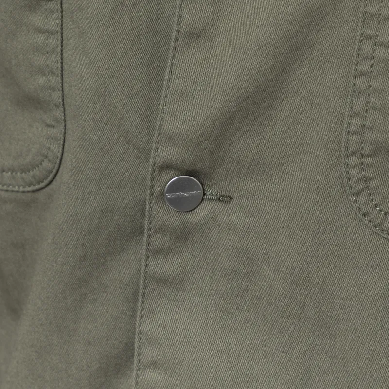 Carhartt WIP OG Chore Coat Leaf Black Rinsed-5