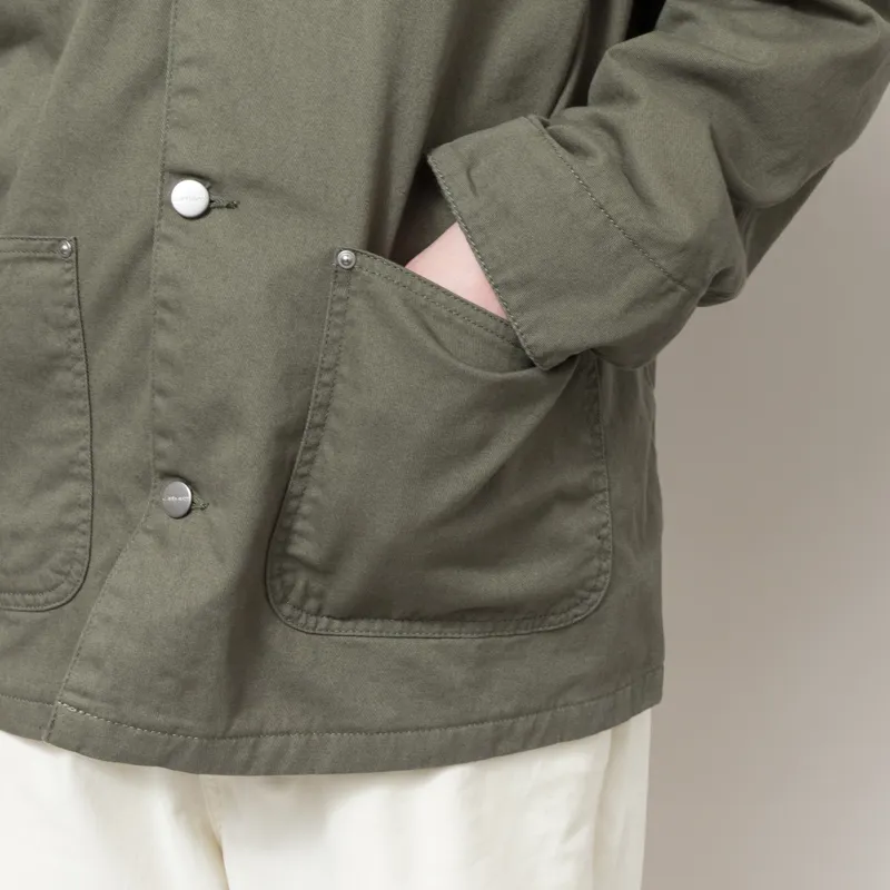 Carhartt WIP OG Chore Coat Leaf Black Rinsed-8