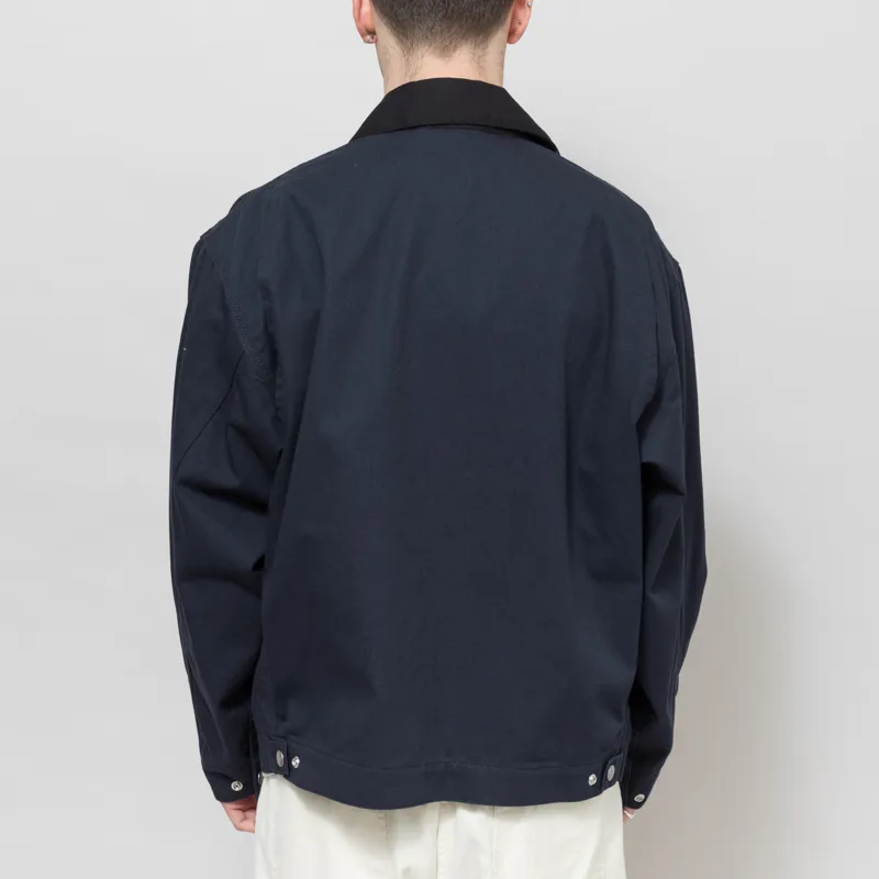 Carhartt WIP OG Detroit Jacket Deep Night Black Rinsed-2