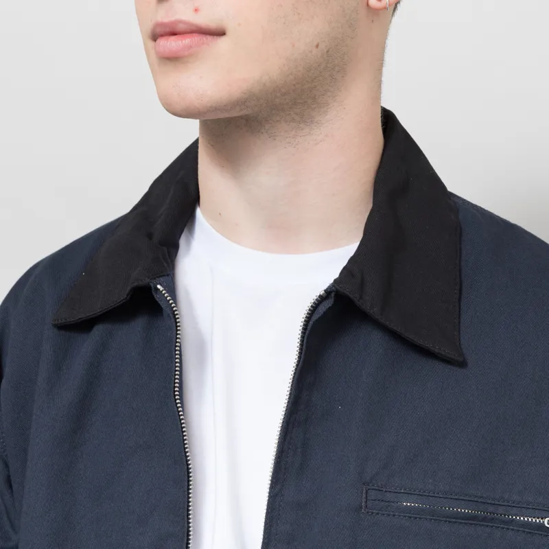 Carhartt WIP OG Detroit Jacket Deep Night Black Rinsed-3
