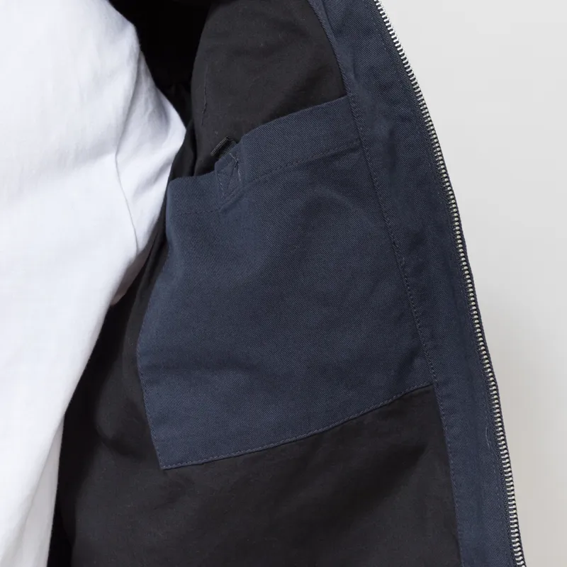 Carhartt WIP OG Detroit Jacket Deep Night Black Rinsed-5