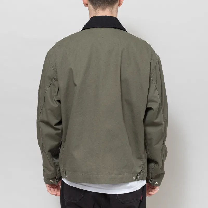 Carhartt WIP OG Detroit Jacket Leaf Black Rinsed-2