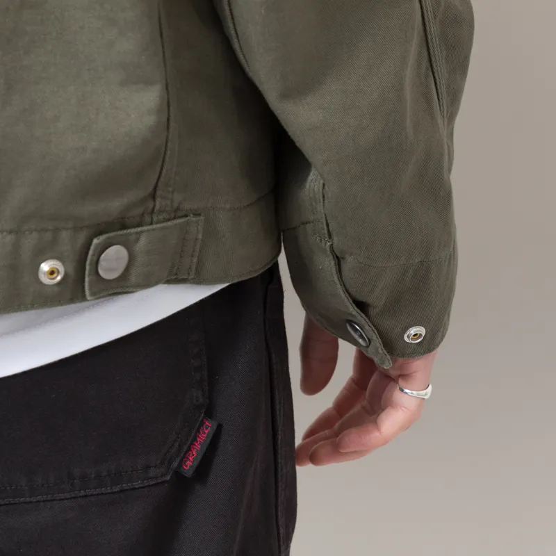 Carhartt WIP OG Detroit Jacket Leaf Black Rinsed-9