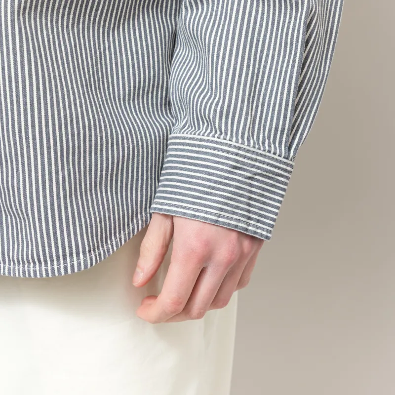 Carhartt WIP Mercer Shirt Jac Graphite Wax Stone Washed-7