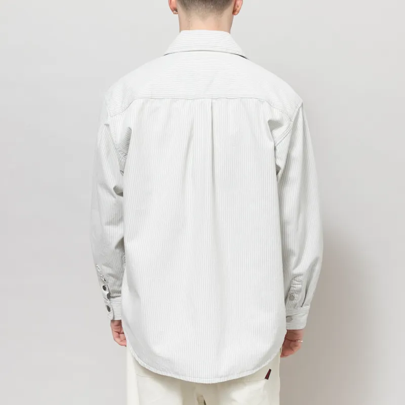 Carhartt WIP Mercer Shirt Jac Graphite Wax Bleached-2