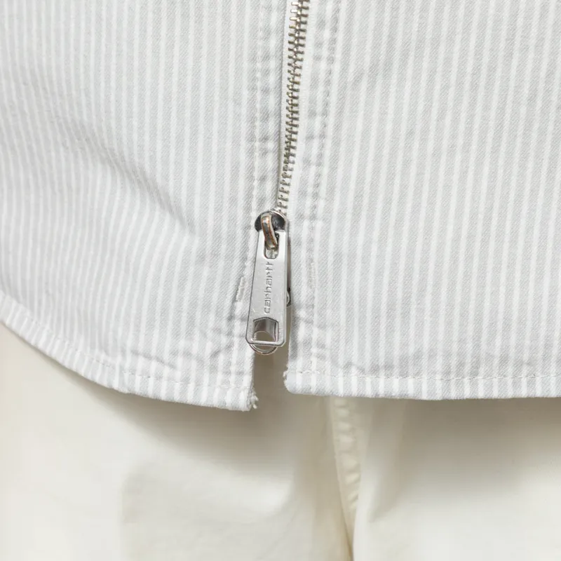 Carhartt WIP Mercer Shirt Jac Graphite Wax Bleached-5