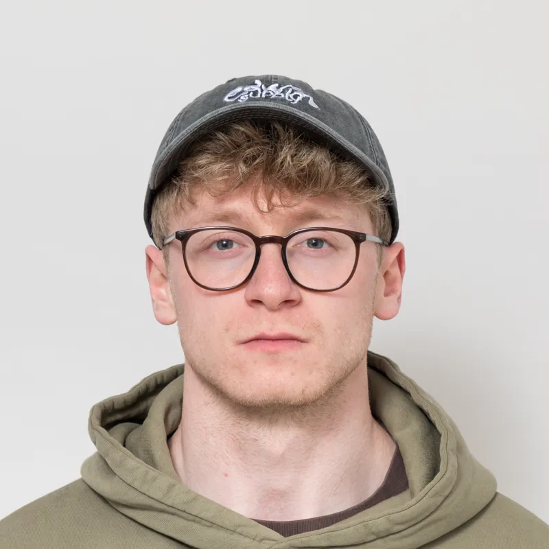 Edwin Soft Washed 6 Panel Cap Black-1