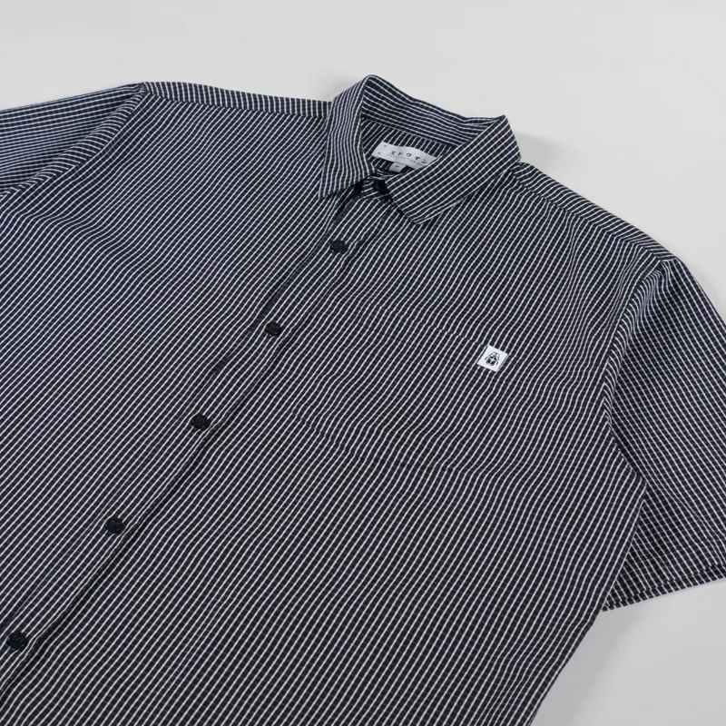 Edwin Millbury Shirt Black White-1