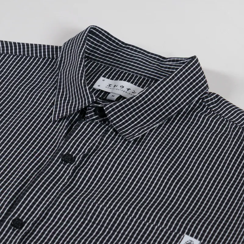 Edwin Millbury Shirt Black White-2