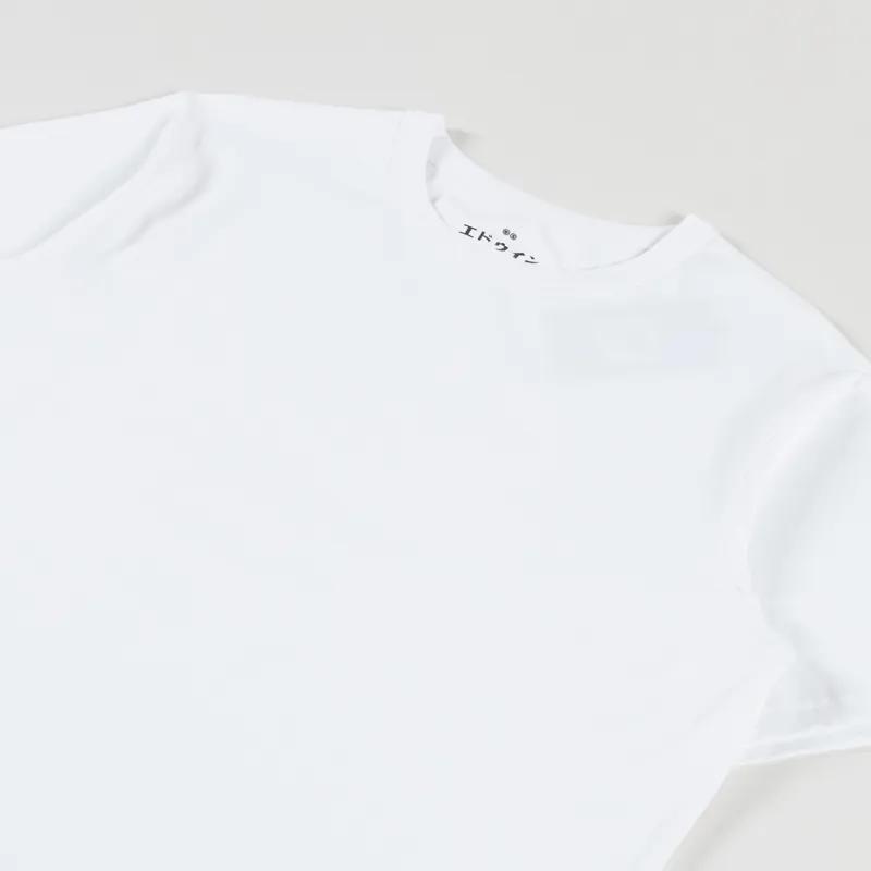Edwin Regular Basic T Shirt White-1