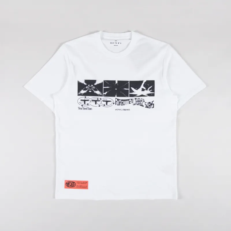Edwin Always Late T Shirt White-1
