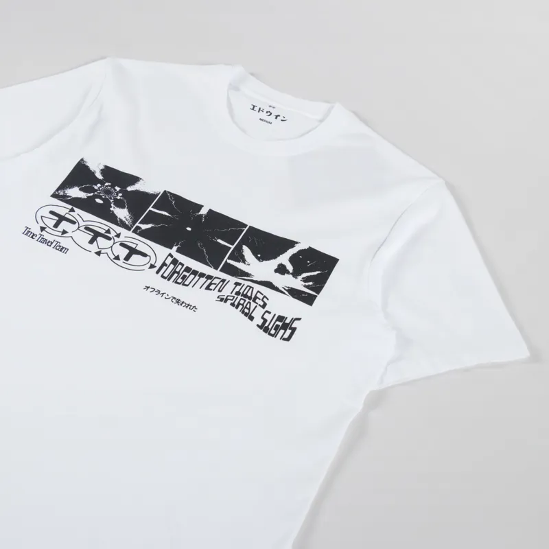Edwin Always Late T Shirt White-3