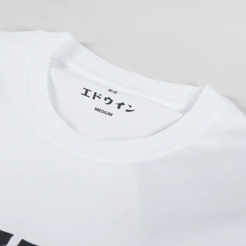 Edwin Always Late T Shirt White-4