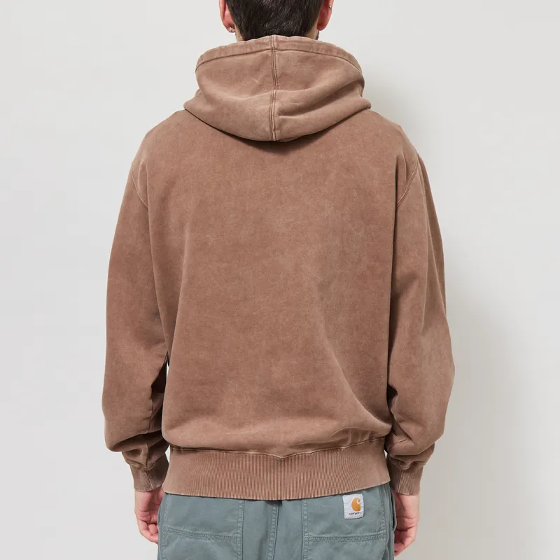 Edwin Axiom Hoodie Sweat Brown-2