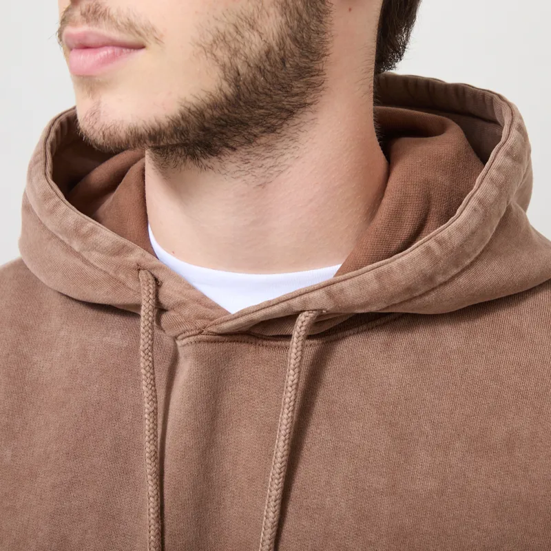 Edwin Axiom Hoodie Sweat Brown-3