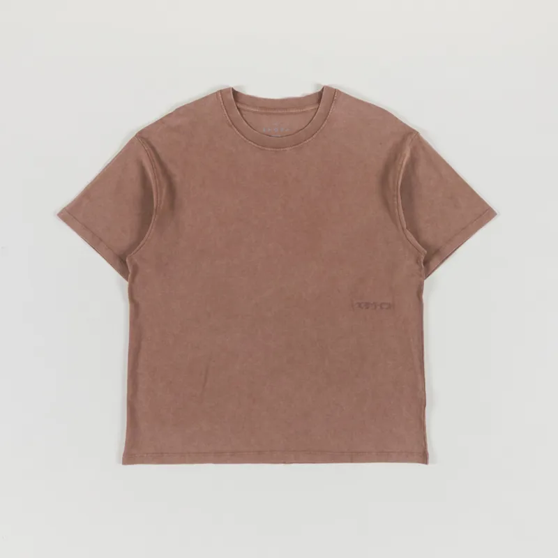 Edwin Axiom T Shirt Brown Marble Fade Out
