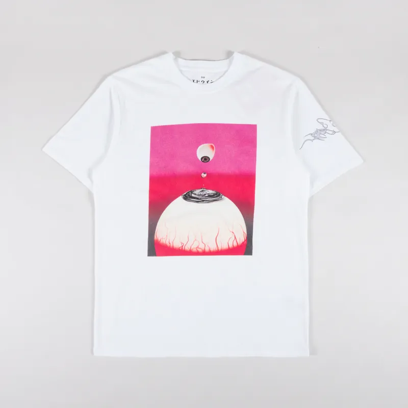 Edwin Hold My Gaze T Shirt White