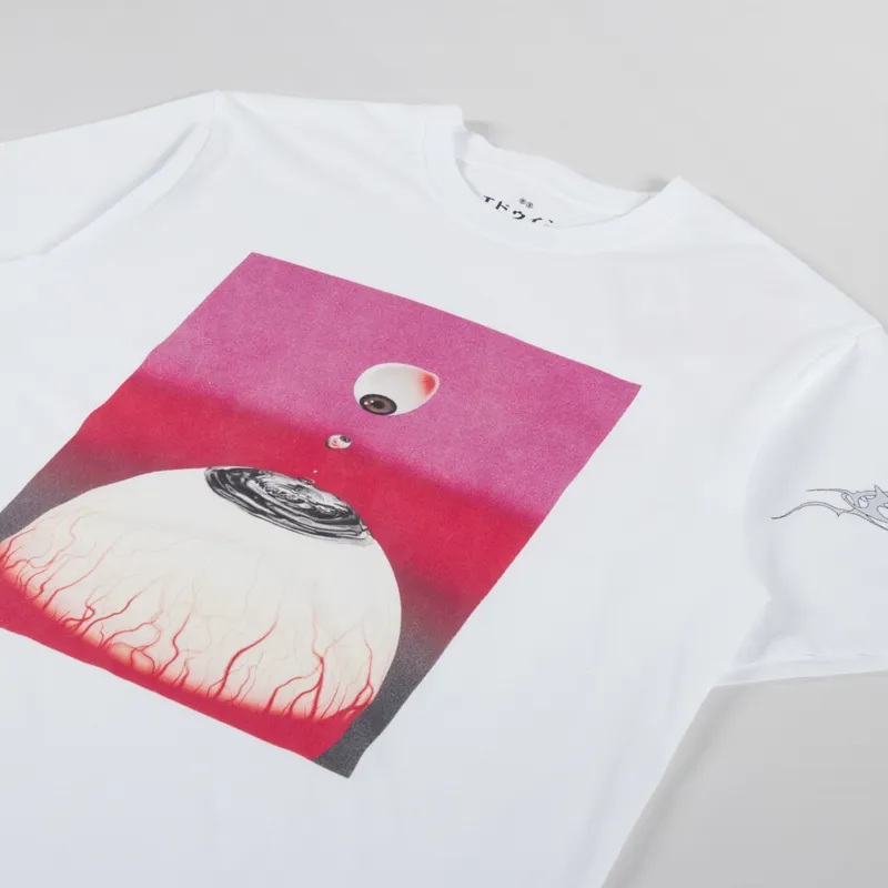 Edwin Hold My Gaze T Shirt White-1