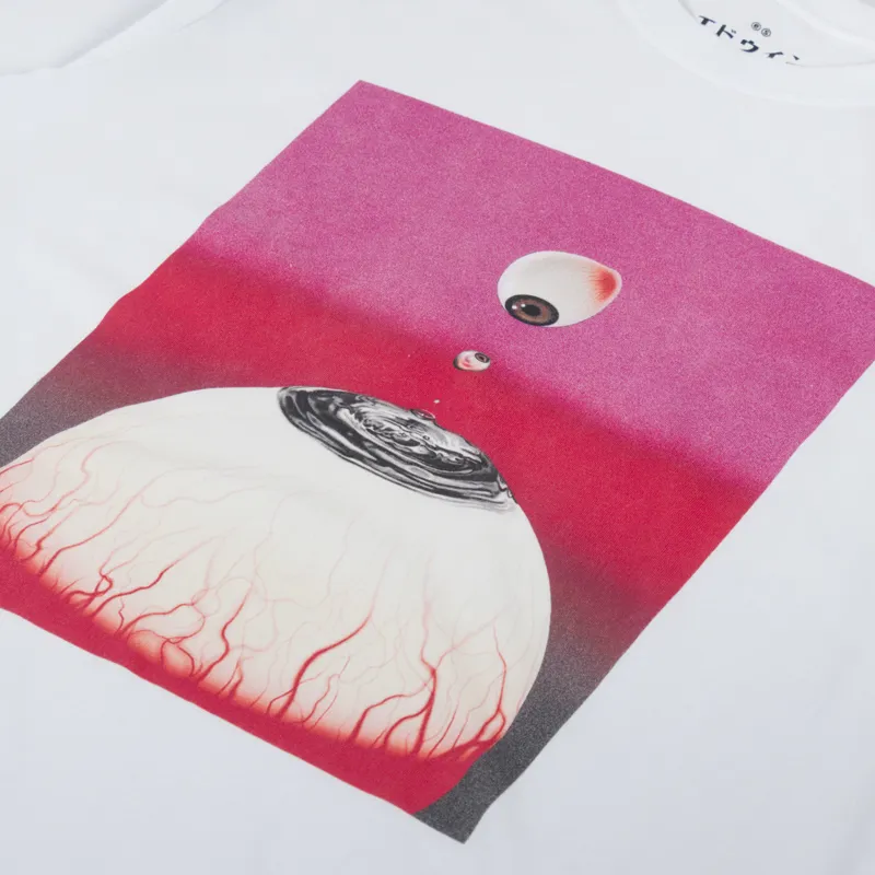 Edwin Hold My Gaze T Shirt White-3