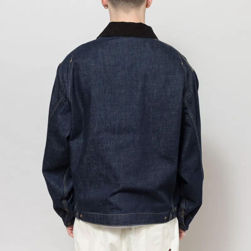 Carhartt WIP OG Detroit Jacket Blue Black Rinsed-2