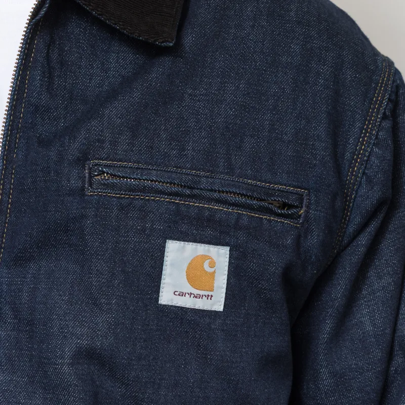 Carhartt WIP OG Detroit Jacket Blue Black Rinsed-4