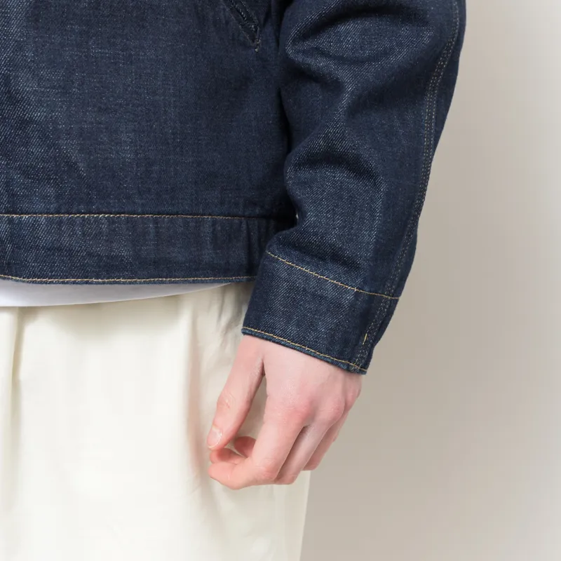 Carhartt WIP OG Detroit Jacket Blue Black Rinsed-10