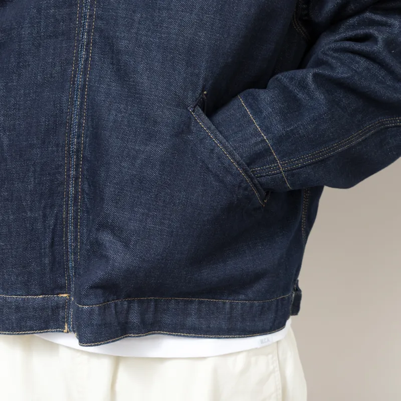 Carhartt WIP OG Detroit Jacket Blue Black Rinsed-9