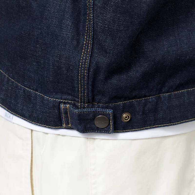 Carhartt WIP OG Detroit Jacket Blue Black Rinsed-8