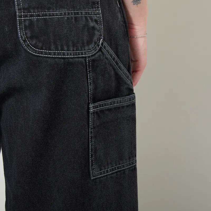 Carhartt WIP Womens Jens Pants Black Stone Washed-6