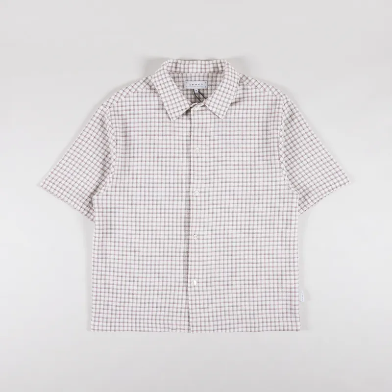 Edwin Zed Shirt White Brown