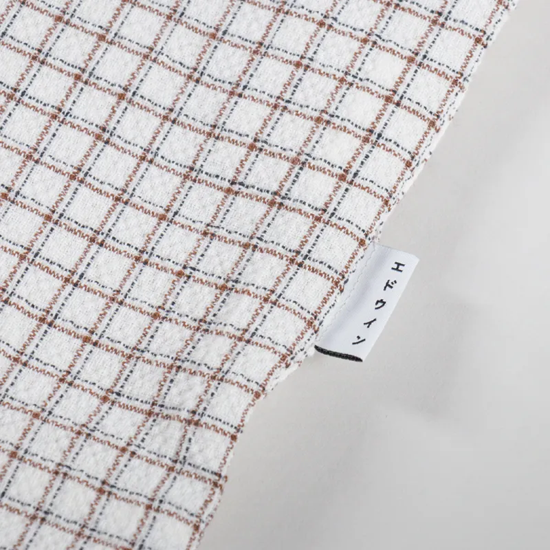 Edwin Zed Shirt White Brown-4
