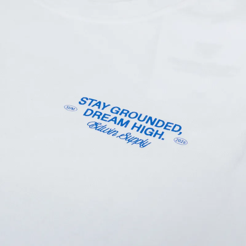Edwin Laidback League T Shirt White-5