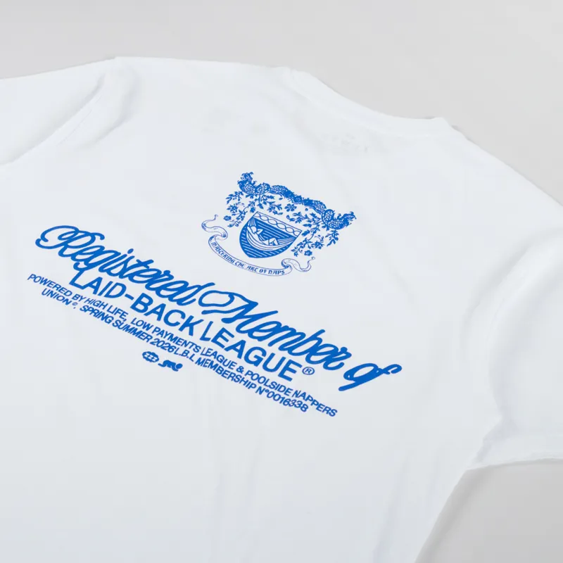 Edwin Laidback League T Shirt White-2