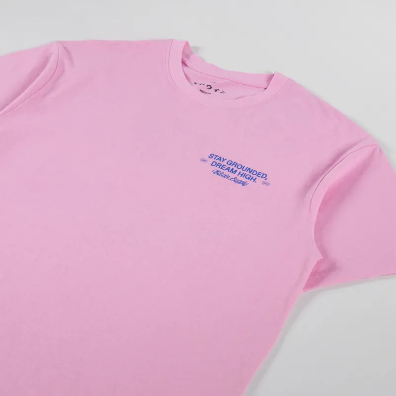Edwin Laidback League T Shirt Begonia Pink-3