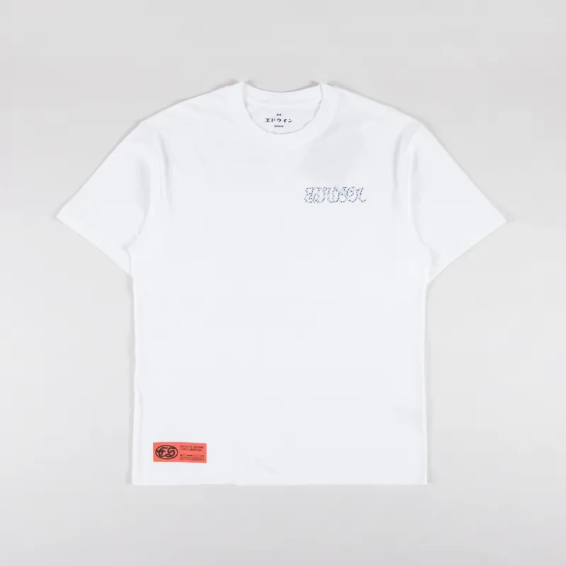Edwin Spiral Sighs T Shirt White-1