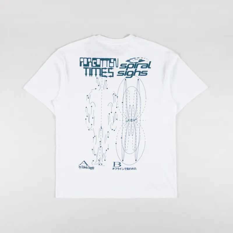 Edwin Spiral Sighs T Shirt White