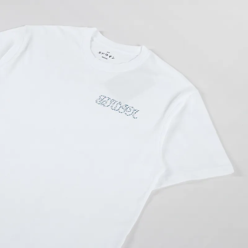 Edwin Spiral Sighs T Shirt White-3