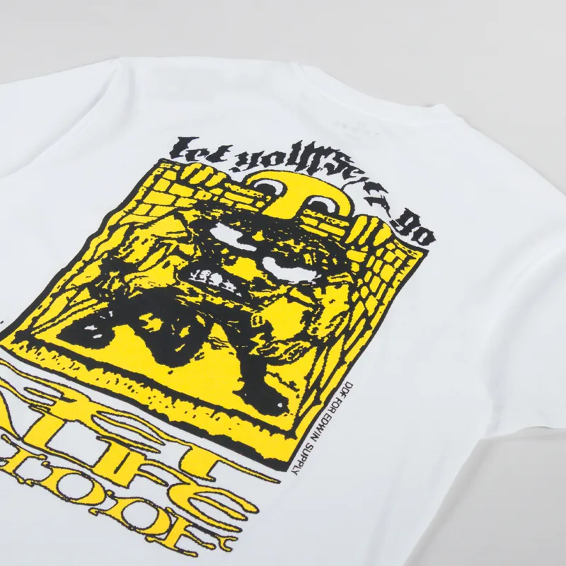 Edwin Get A Life T Shirt White-2