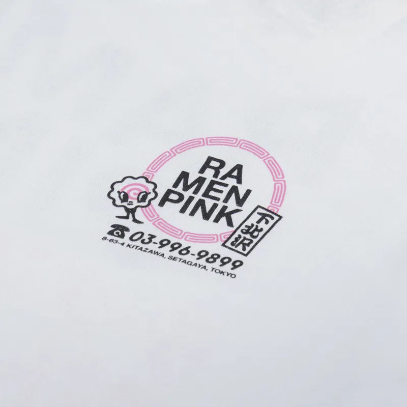 Edwin Ramen Pink T Shirt White-5